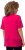 Ulla Popken Double Layer Rounded V-Neck Slim Fit Tee Magenta Pink - T-krekli - 