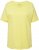 Ulla Popken Double Layer Rounded V-Neck Slim Fit Tee Lemon Yellow - T-krekli - 