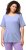 Ulla Popken Double Layer Rounded V-Neck Slim Fit Tee Pale Blue - T-krekli - 