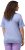 Ulla Popken Double Layer Rounded V-Neck Slim Fit Tee Pale Blue - T-krekli - 