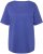 Ulla Popken Double Layer Rounded V-Neck Slim Fit Tee Blue Purple - T-krekli - 