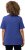 Ulla Popken Double Layer Rounded V-Neck Slim Fit Tee Blue Purple - T-krekli - 