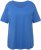 Ulla Popken Double Layer Rounded V-Neck Slim Fit Tee Blue - T-krekli - 