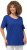 Ulla Popken Double Layer Rounded V-Neck Slim Fit Tee Cobalt Blue - T-krekli - 