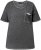 Ulla Popken Cold Dye Ruffle Edge Pocket Tee Graphite Grey - T-krekli - 