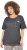 Ulla Popken Cold Dye Ruffle Edge Pocket Tee Graphite Grey - T-krekli - 