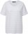 Ulla Popken Textured Striped Short Sleeve Tee Snow White - T-krekli - 