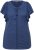 Ulla Popken Wing Sleeve V-Neck Tee Navy - T-krekli - 