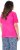 Ulla Popken Lace Trim Short Sleeve Tee Bold Pink - T-krekli - 