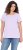 Ulla Popken Ribbed Lettuce Hem Short Sleeve Tee Lavender - T-krekli - 