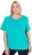 Ulla Popken UPF 50 Quick Drying Tee Turquoise - T-krekli - 
