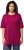 Ulla Popken Basic Round Neck Short Sleeve Relaxed Fit T-Shirt Magnolia Red - T-krekli - 