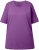 Ulla Popken Basic Round Neck Short Sleeve Relaxed Fit T-Shirt Purple - T-krekli - 