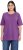 Ulla Popken Basic Round Neck Short Sleeve Relaxed Fit T-Shirt Purple - T-krekli - 