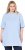 Ulla Popken Basic Round Neck Short Sleeve T-Shirt Light Blue - T-krekli - 