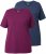 Ulla Popken Eco Cotton Basic T-Shirt 2-Pack Black/Red - T-krekli - 