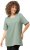 Ulla Popken Essential Round Neck Stretch Tee Light Moss Green - T-krekli - 