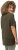 Ulla Popken Essential Round Neck Stretch Tee Forest Green - T-krekli - 