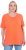 Ulla Popken Essential Round Neck Stretch Tee Coral Pink - T-krekli - 