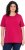 Ulla Popken Essential Round Neck Stretch Tee Dark Raspberry - T-krekli - 