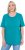 Ulla Popken Essential Round Neck Stretch Tee Teal - T-krekli - 