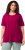 Ulla Popken Essential Round Neck Stretch Tee Magnolia Red - T-krekli - 