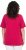 Ulla Popken Essential V-Neck Stretch Tee Dark Raspberry - T-krekli - 