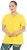 Ulla Popken Functional Antibacterial Finish V-Neck Short Sleeve Knit Top Sun Yellow - T-krekli - 