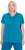 Ulla Popken Functional Antibacterial Finish V-Neck Short Sleeve Knit Top Opal Green - T-krekli - 