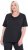 Ulla Popken Quick-Drying Short Sleeve T-Shirt Black - T-krekli - 