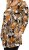 Scandinavian Caramel Flower Petals Tunic Orange and Brown - Apdrukāti T-krekli sievietēm - 