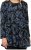 Scandinavian Caramel Swirls Tunic Blue - Apdrukāti T-krekli sievietēm - 