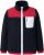 Ulla Popken Color Block Teddy Fleece Jacket Navy - Džemperi un džemperi ar kapuci - 