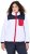 Ulla Popken Color Block Teddy Fleece Jacket Snow White - Džemperi un džemperi ar kapuci - 