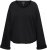 Ulla Popken Rolled Edge Long Sleeve Sweatshirt Black - Džemperi un džemperi ar kapuci - 