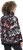Ulla Popken Ribbon Print Turtleneck Sweatshirt Black - Džemperi un džemperi ar kapuci - 