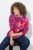 Ulla Popken Ribbon Print Turtleneck Sweatshirt Cherry Red - Džemperi un džemperi ar kapuci - Mīksti džemperi un jakas
