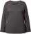 Ulla Popken Basic Round Neck Long Sleeve Slim Fit Cotton Tee Graphite Grey - T-krekli - 