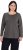 Ulla Popken Basic Round Neck Long Sleeve Slim Fit Cotton Tee Graphite Grey - T-krekli - 