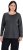 Ulla Popken Basic Round Neck Long Sleeve Slim Fit Cotton Tee Charcoal - T-krekli - 