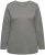 Ulla Popken Basic Round Neck Long Sleeve Slim Fit Cotton Tee Grey - T-krekli - 