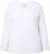 Ulla Popken Basic Round Neck Long Sleeve Slim Fit Cotton Tee Snow White - Svārki - 