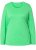 Ulla Popken Basic Round Neck Long Sleeve Slim Fit Cotton Tee Mint Green - T-krekli - 
