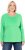 Ulla Popken Basic Round Neck Long Sleeve Slim Fit Cotton Tee Mint Green - T-krekli - 