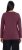 Ulla Popken Basic Round Neck Long Sleeve Slim Fit Cotton Tee Dark Berry - T-krekli - 