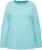 Ulla Popken Basic Round Neck Long Sleeve Slim Fit Cotton Tee Mint - T-krekli - 