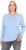 Ulla Popken Basic Round Neck Long Sleeve Slim Fit Cotton Tee Light Blue - T-krekli - 