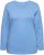 Ulla Popken Basic Round Neck Long Sleeve Slim Fit Cotton Tee Light Cornflower - T-krekli - 
