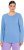Ulla Popken Basic Round Neck Long Sleeve Slim Fit Cotton Tee Light Cornflower - T-krekli - 