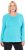 Ulla Popken Basic Round Neck Long Sleeve Slim Fit Cotton Tee Deep Aqua - T-krekli - 